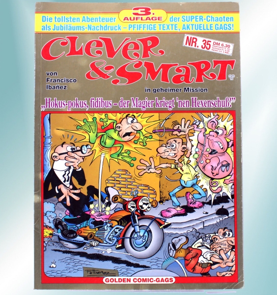 Clever & Smart in geheimer Mission Comic Album Nr. 35: Hokus-pokus, fidibus - der Magier kriegt 'nen Hexenschuß!